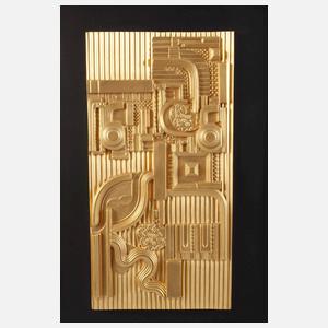 Eduardo Paolozzi, "Relief in Gold"