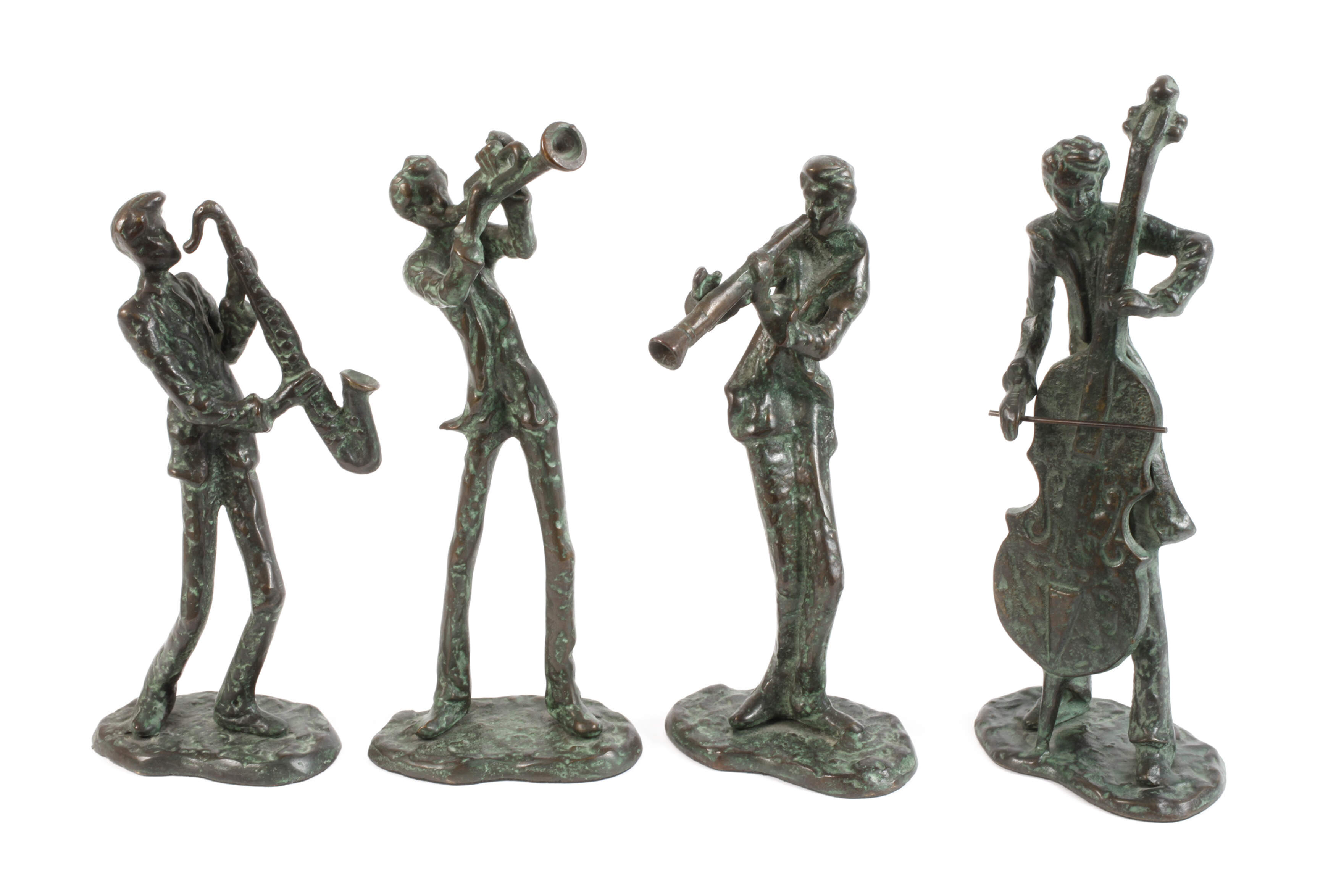 Alfons Burn, vier Jazzmusiker