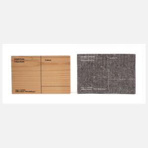 Joseph Beuys, Filz- und Holzpostkarte