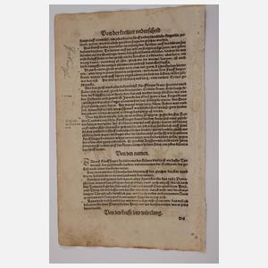 Hieronymus Bock, Sammlung Pflanzendarstellungen