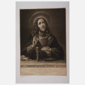 Richard Earlom, "Salvador Mundi"