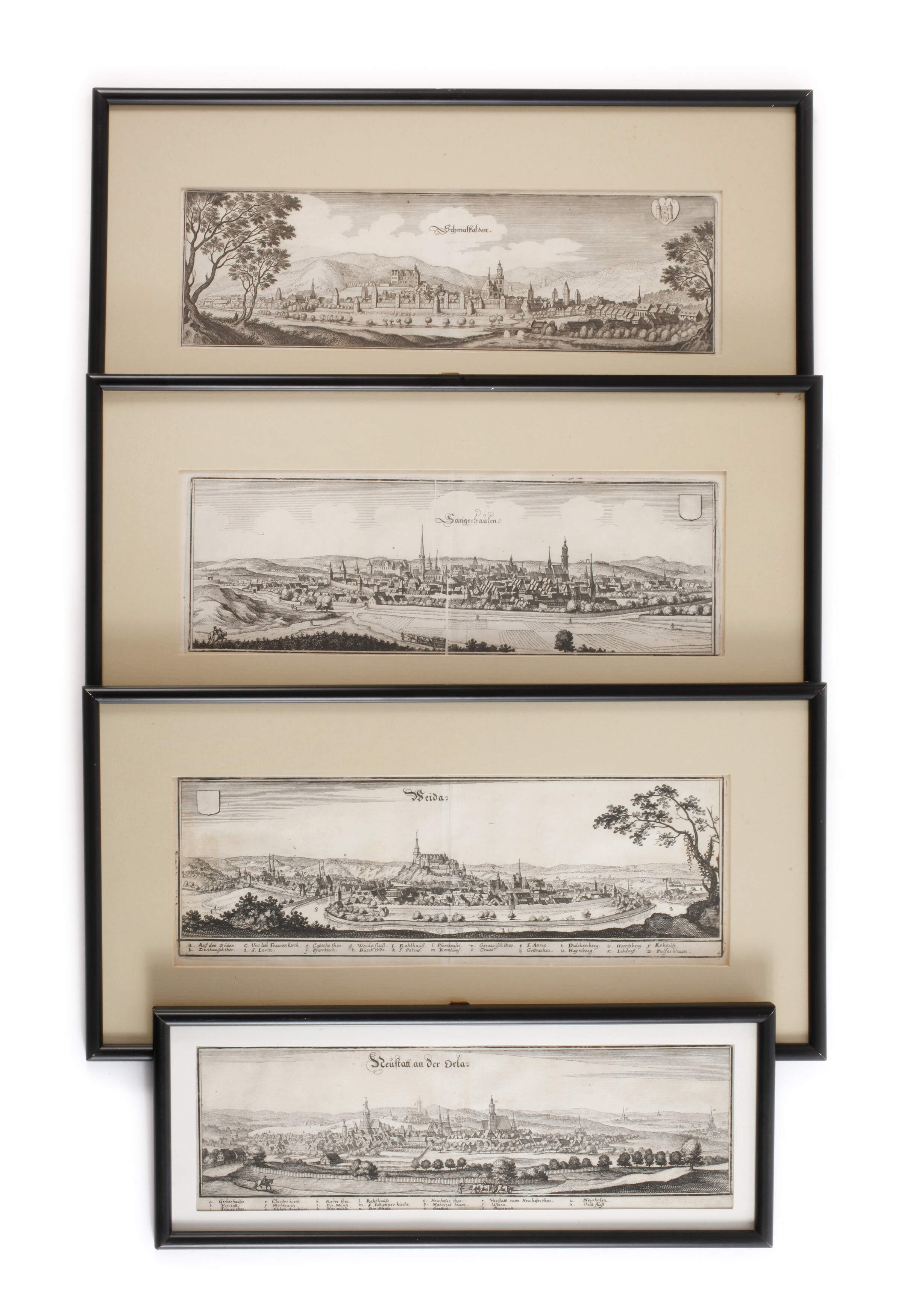 Matthäus Merian, Konvolut Stadtansichten Thüringen