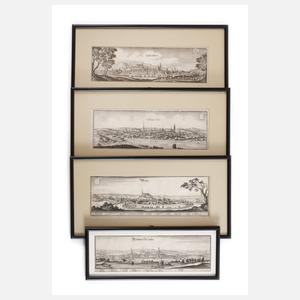 Matthäus Merian, Konvolut Stadtansichten Thüringen