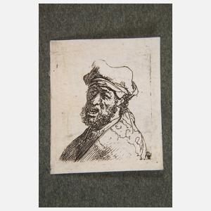 Rembrandt van Rijn, "Schreiender Mann..."