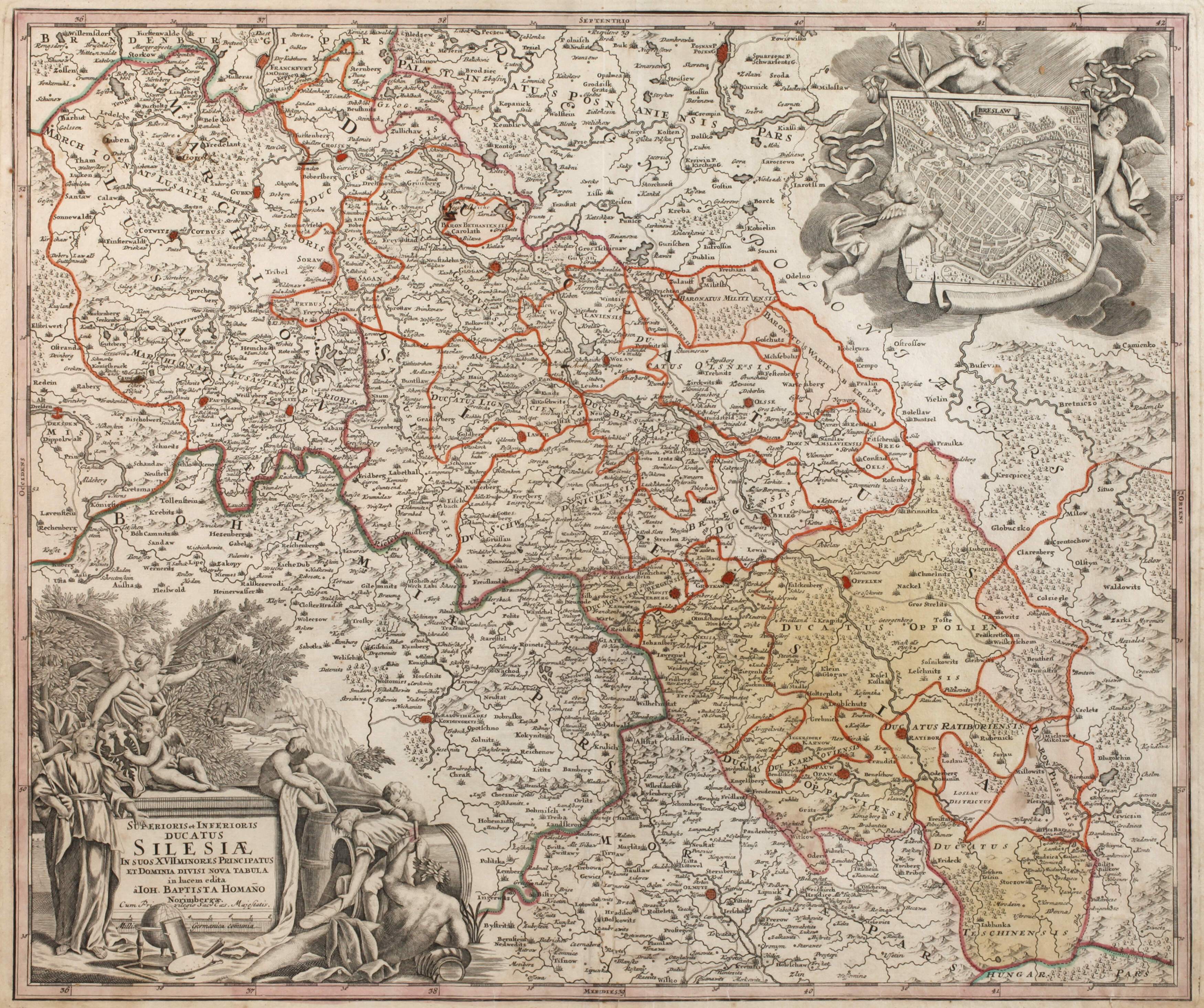 Johann Baptist Homann, Karte Niederschlesien