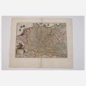 Johannes Janssonius, Karte Deutschland