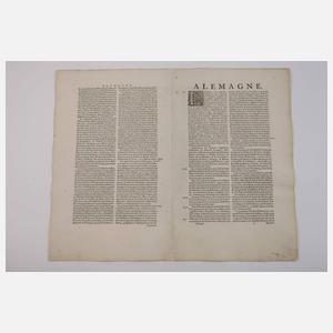 Johannes Janssonius, Karte Deutschland