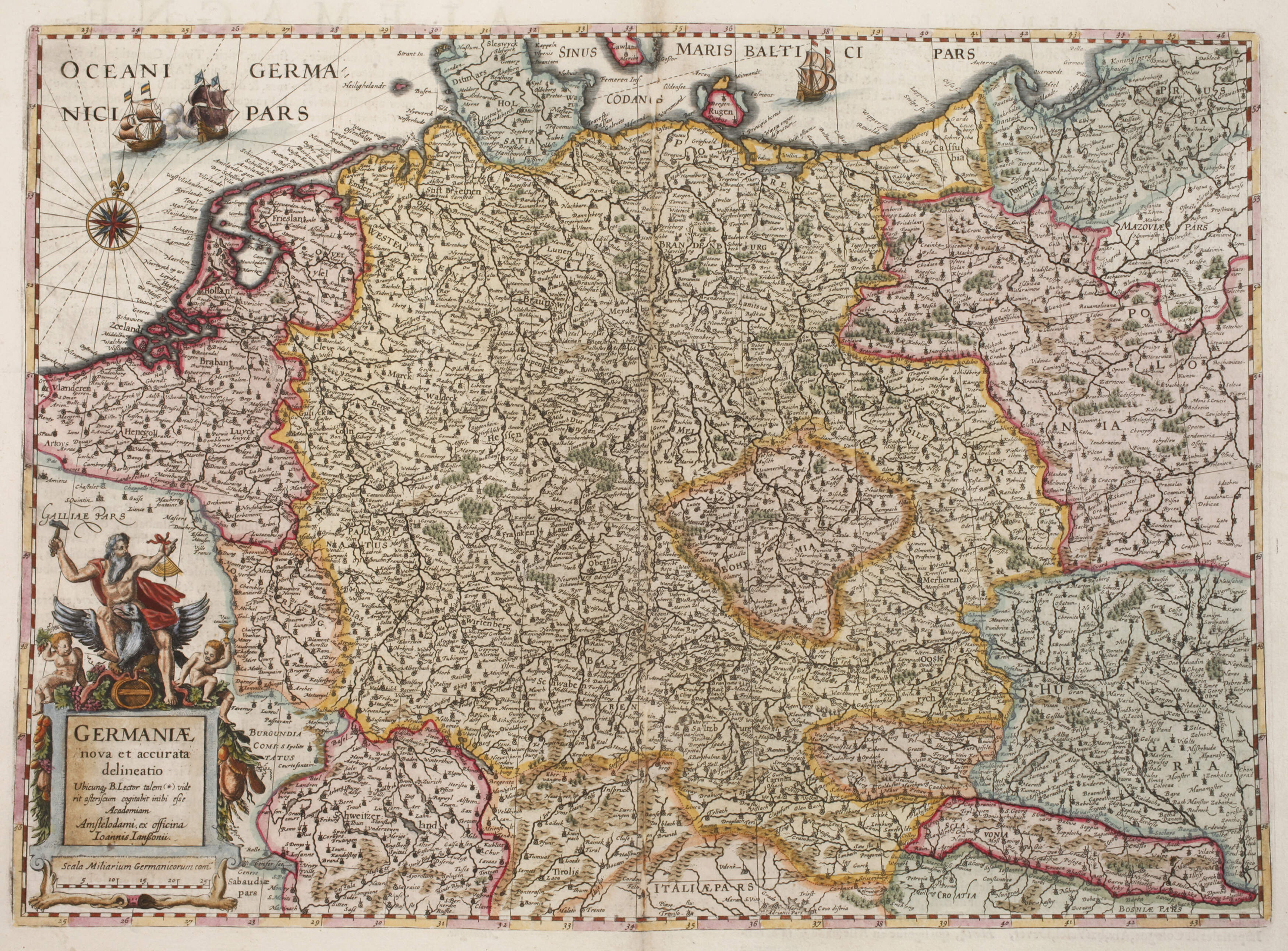 Johannes Janssonius, Karte Deutschland