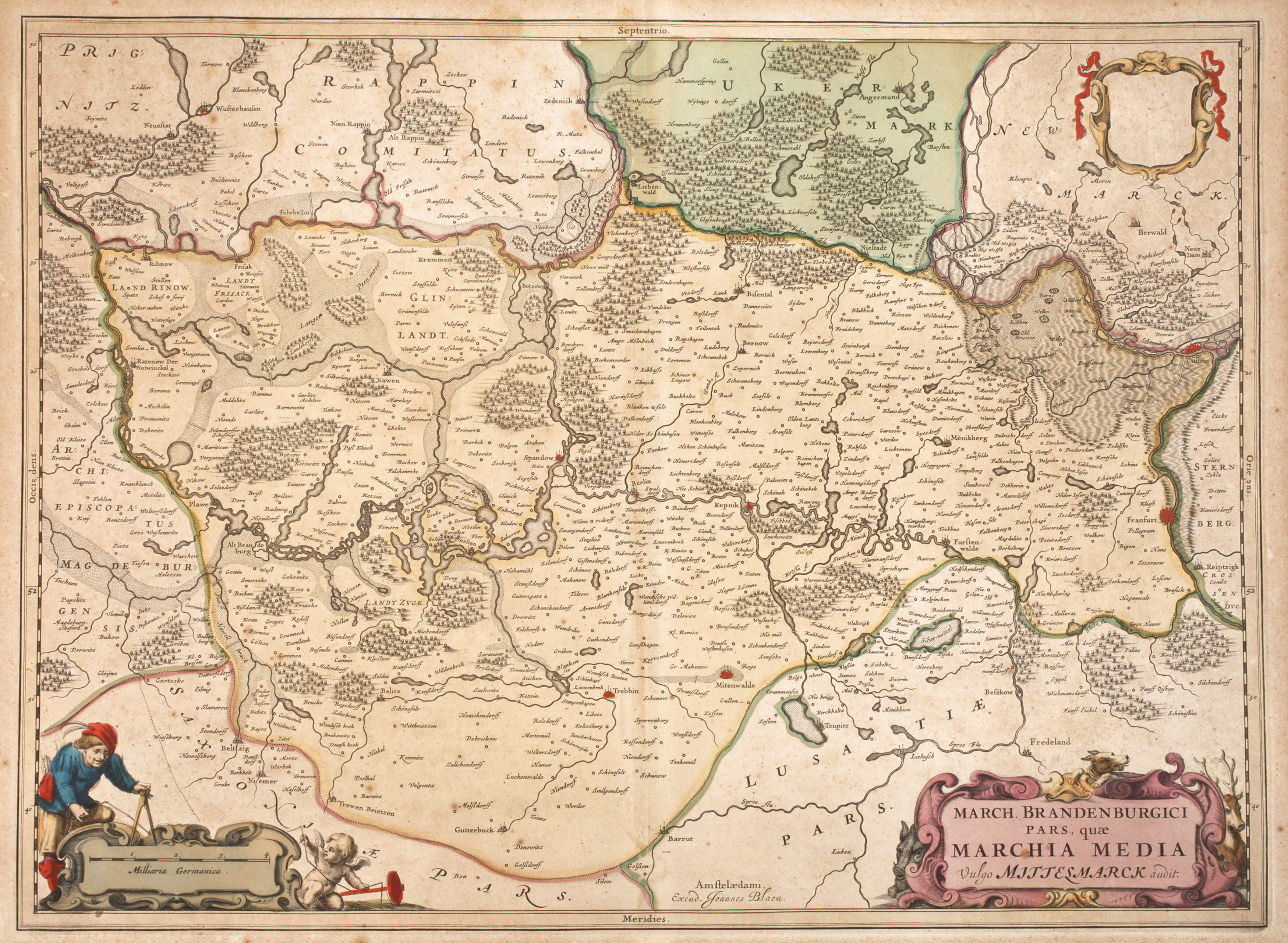 Johann W. Blaeu, Karte Mark Brandenburg