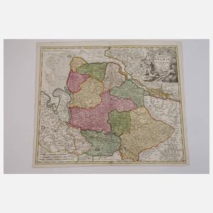 Johann B. Homann, Karte Gebiet um Bremen