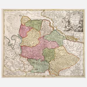 Johann B. Homann, Karte Gebiet um Bremen