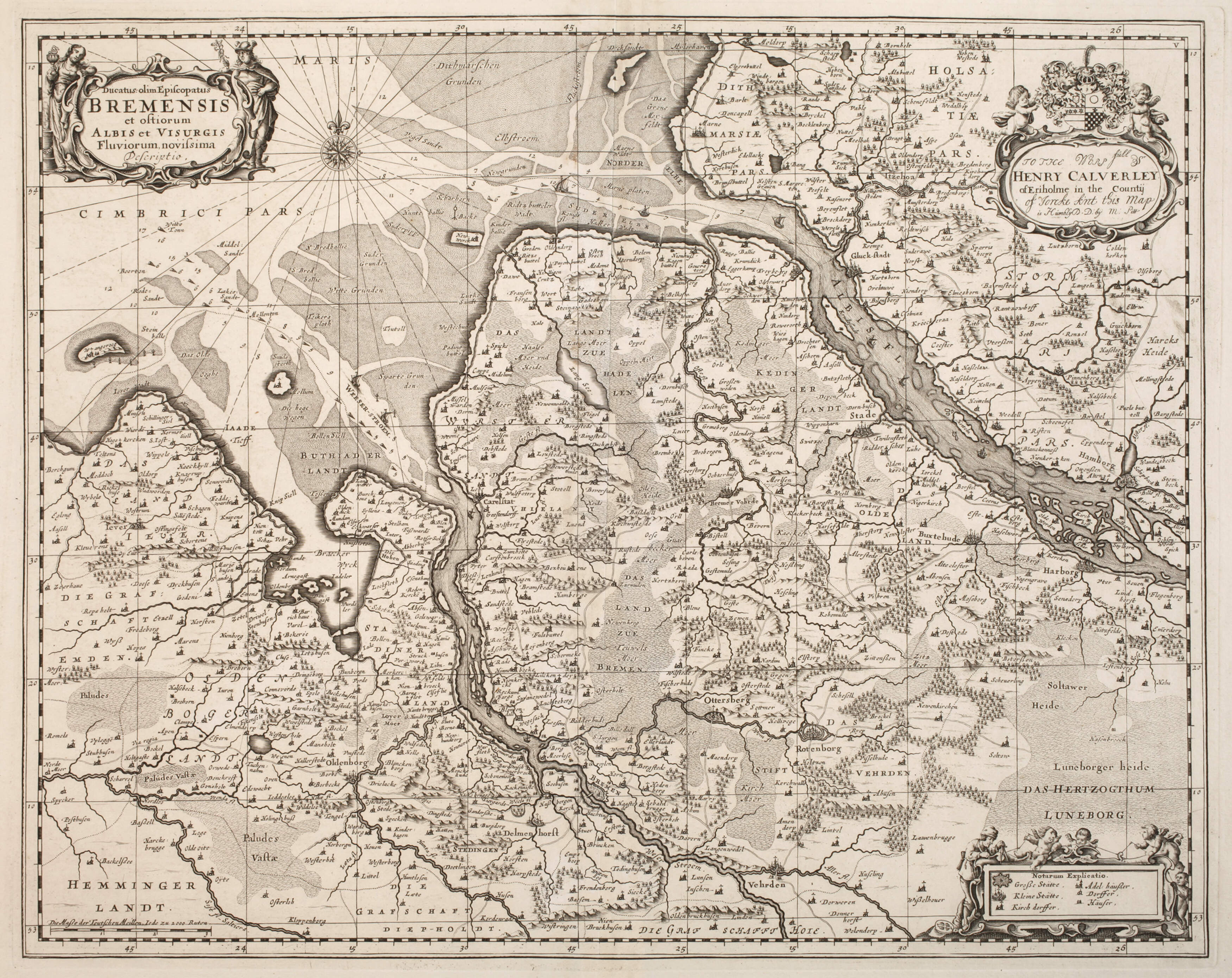 Johannes Janssonius, Karte Herzogtum Bremen