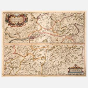 Johannes Janssonius, Karte Verlauf der Elbe