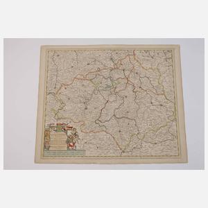 Justus Danckerts, Karte Mitteldeutschland