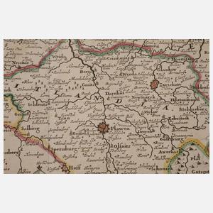 Justus Danckerts, Karte Mitteldeutschland