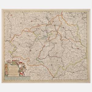 Justus Danckerts, Karte Mitteldeutschland