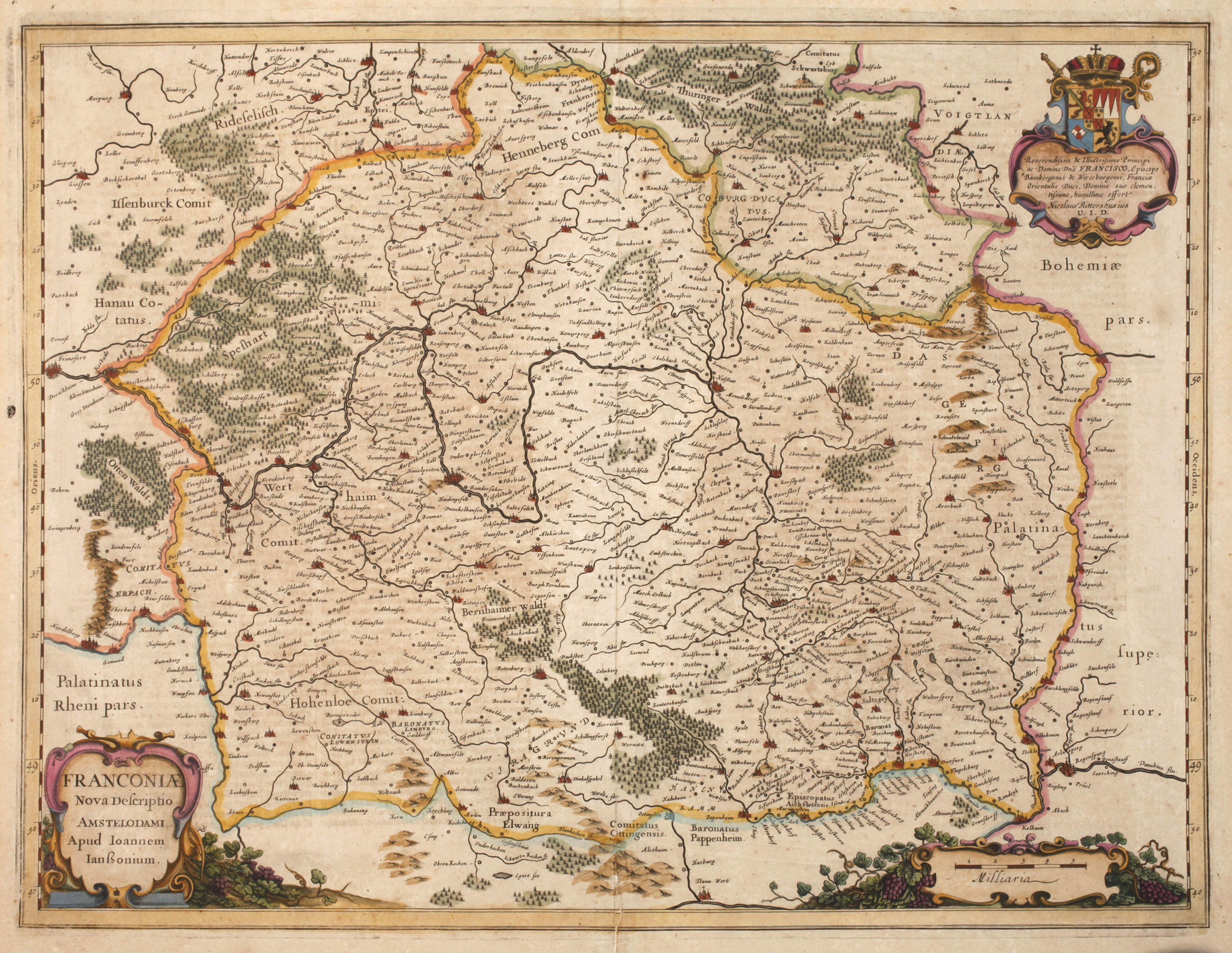 Johannes Janssonius, Karte Franken