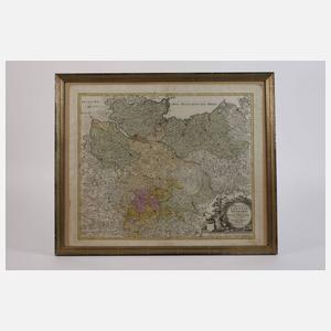 Johann Homann, Karte Mittel- und Norddeutschland