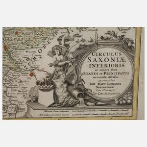 Johann Homann, Karte Mittel- und Norddeutschland