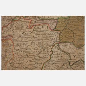 Johann Baptist Homann, Karte Mitteldeutschland