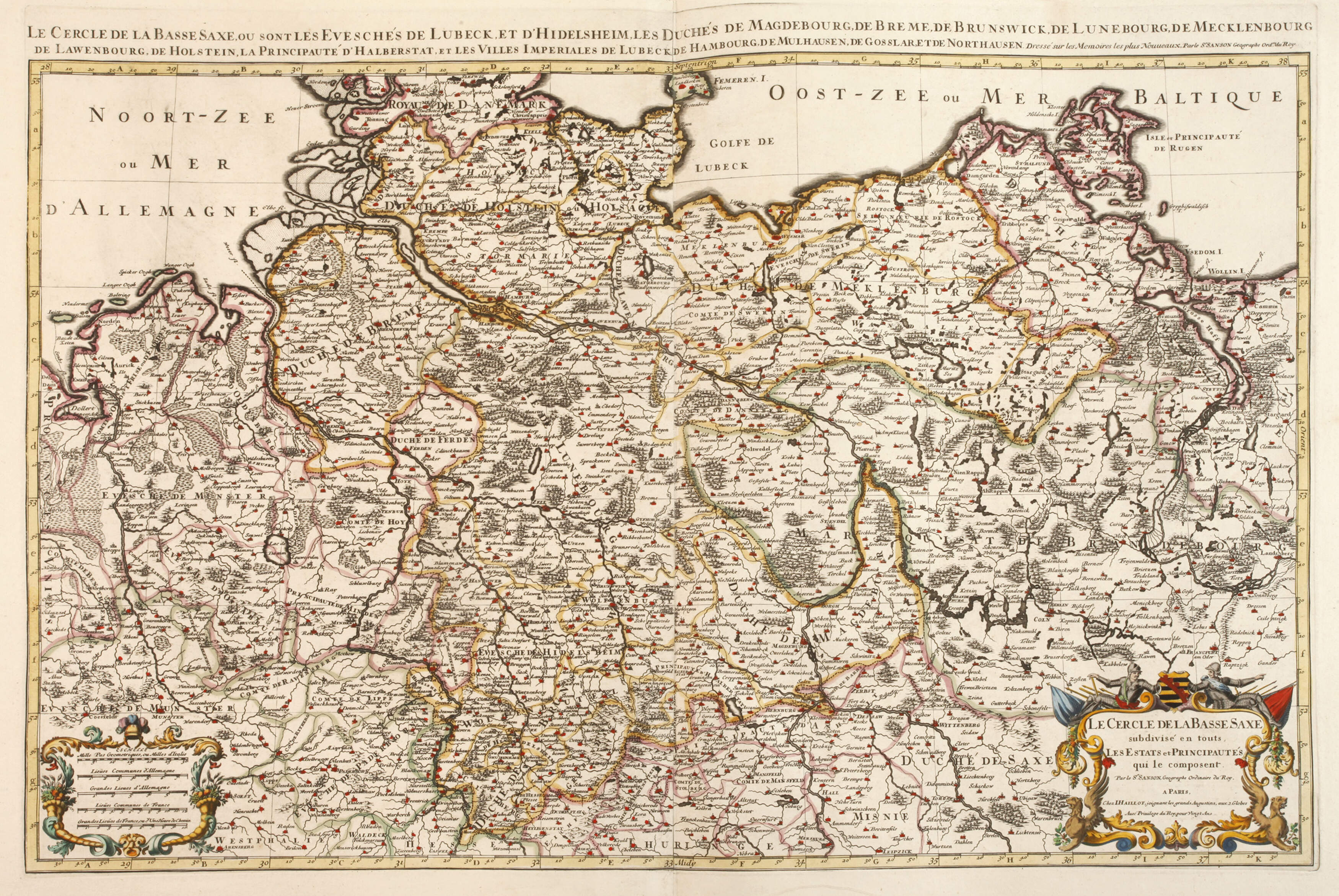 Hubert Jaillot, Große Karte Norddeutschland