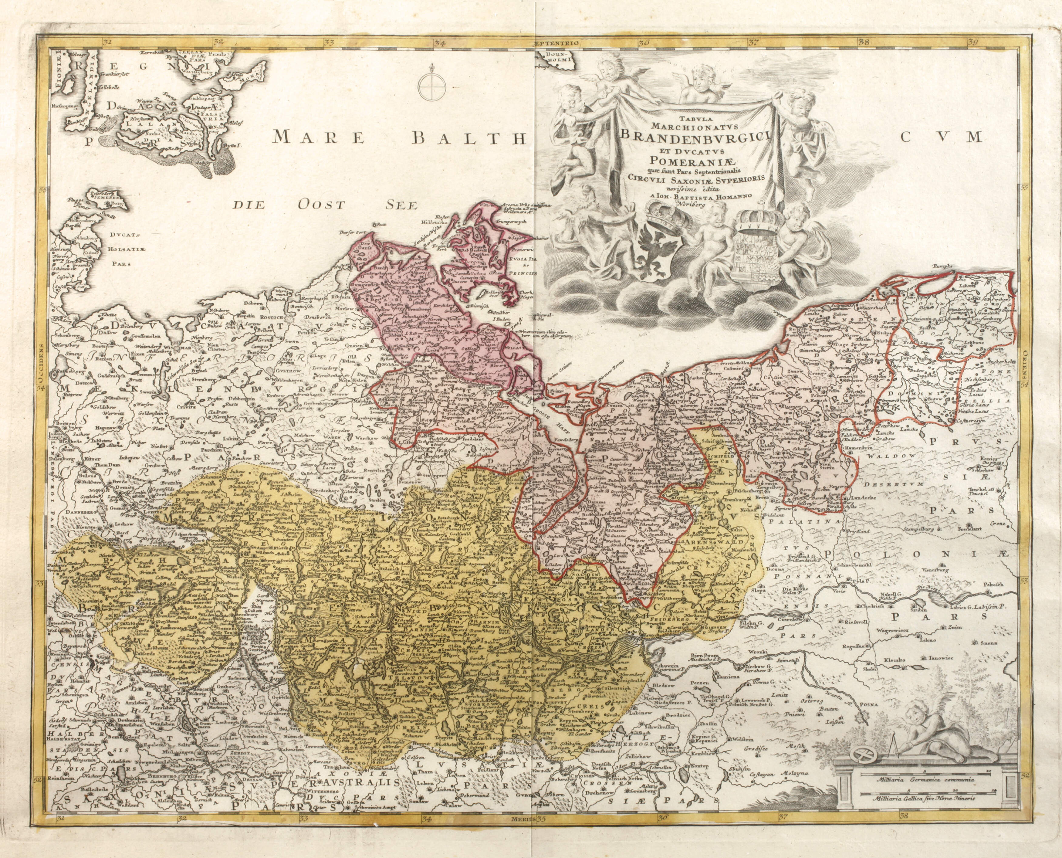 Johann B. Homann, Karte Brandenburg-Hinterpommern