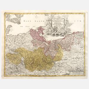 Johann B. Homann, Karte Brandenburg-Hinterpommern
