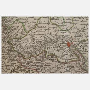 Johann Baptist Homann, Karte Mittelrhein