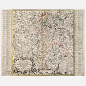 Matthäus Seutter, Karte Mittelsachsen