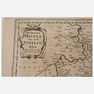 Johannes Janssonius, Karte Sachsen