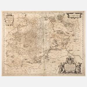 Johannes Janssonius, Karte Sachsen