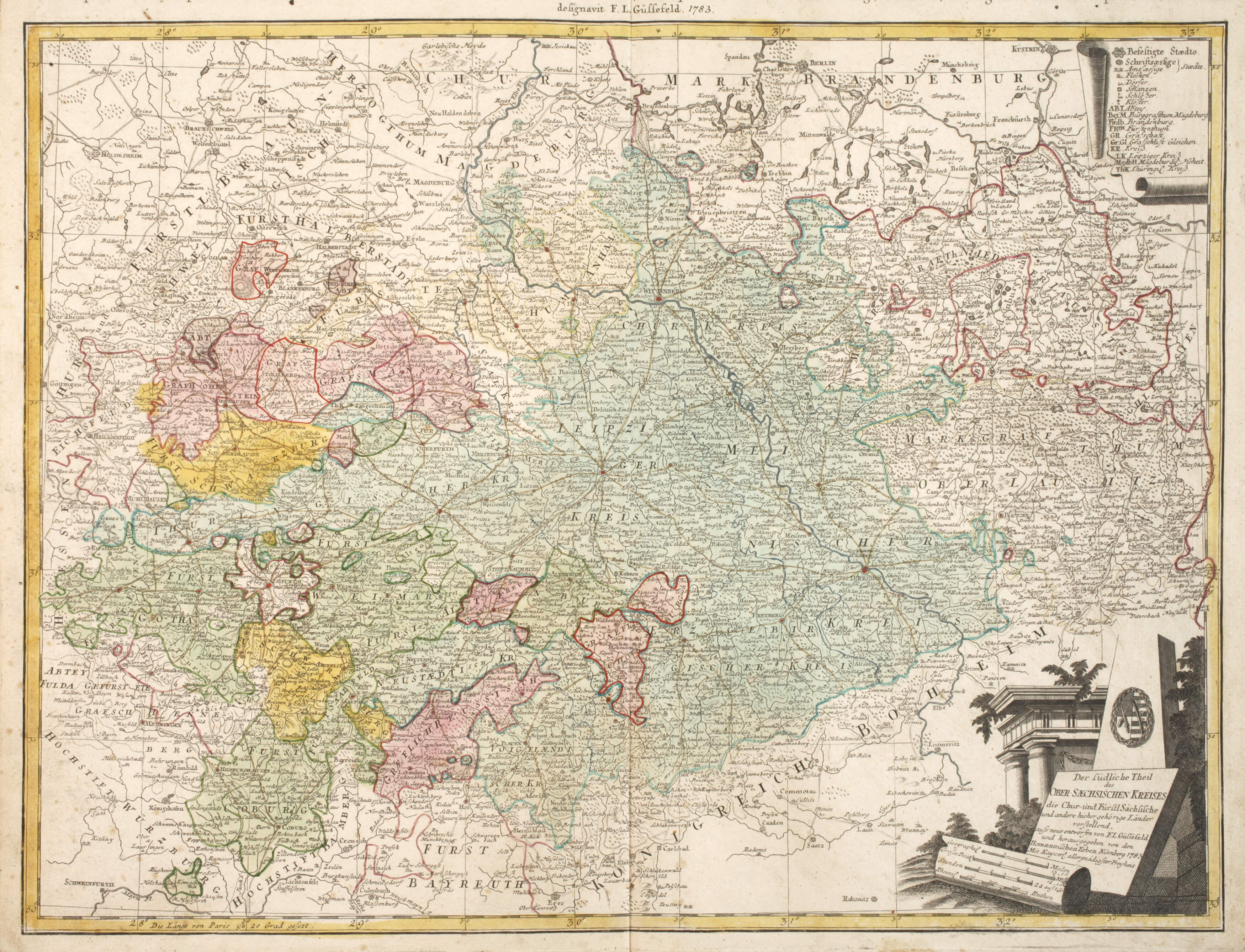 Homanns Erben, Karte Mitteldeutschland