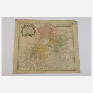 Drei Kupferstichkarten Mitteldeutschland