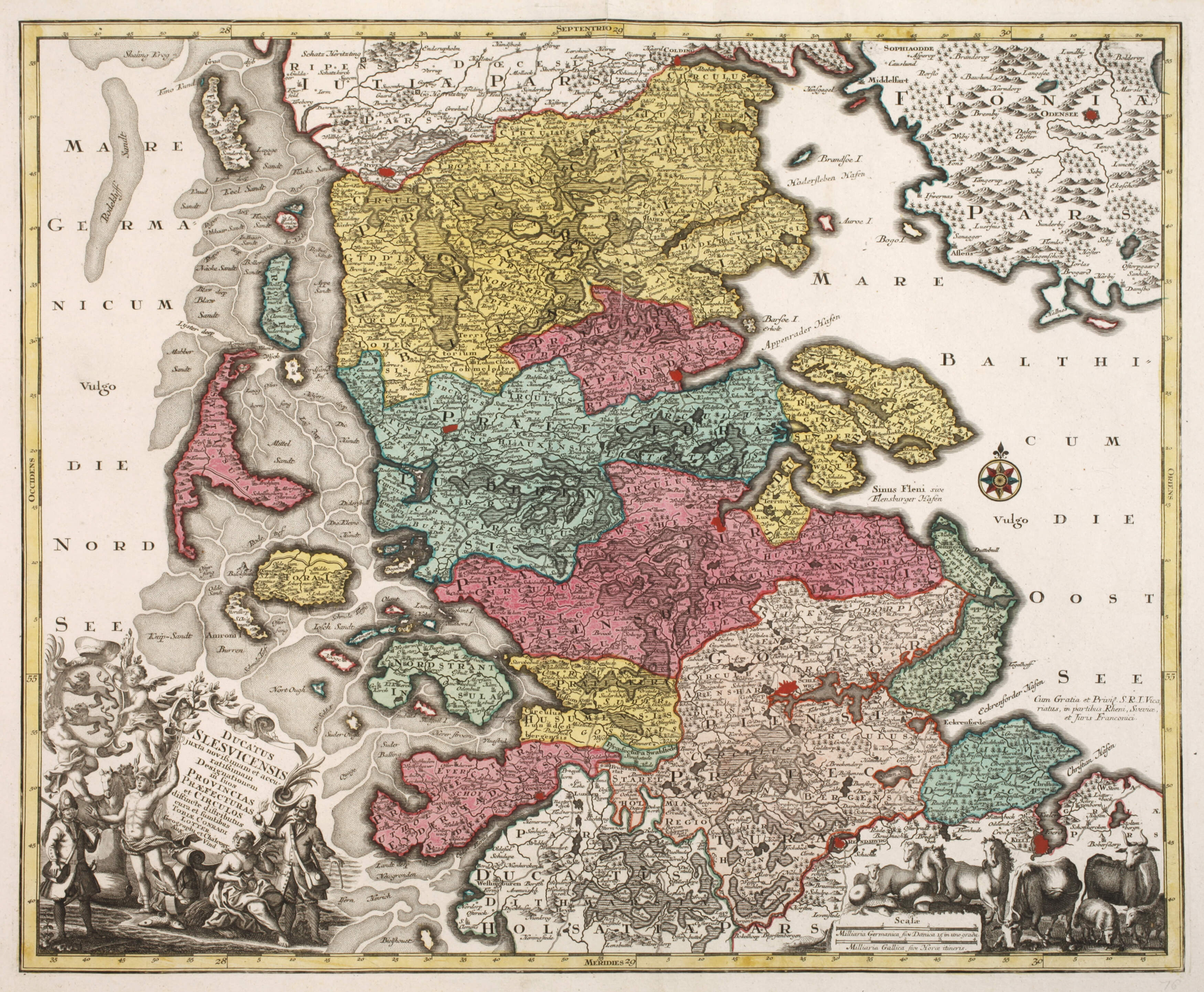 Tobias Lotter, Kupferstichkarte Schleswig