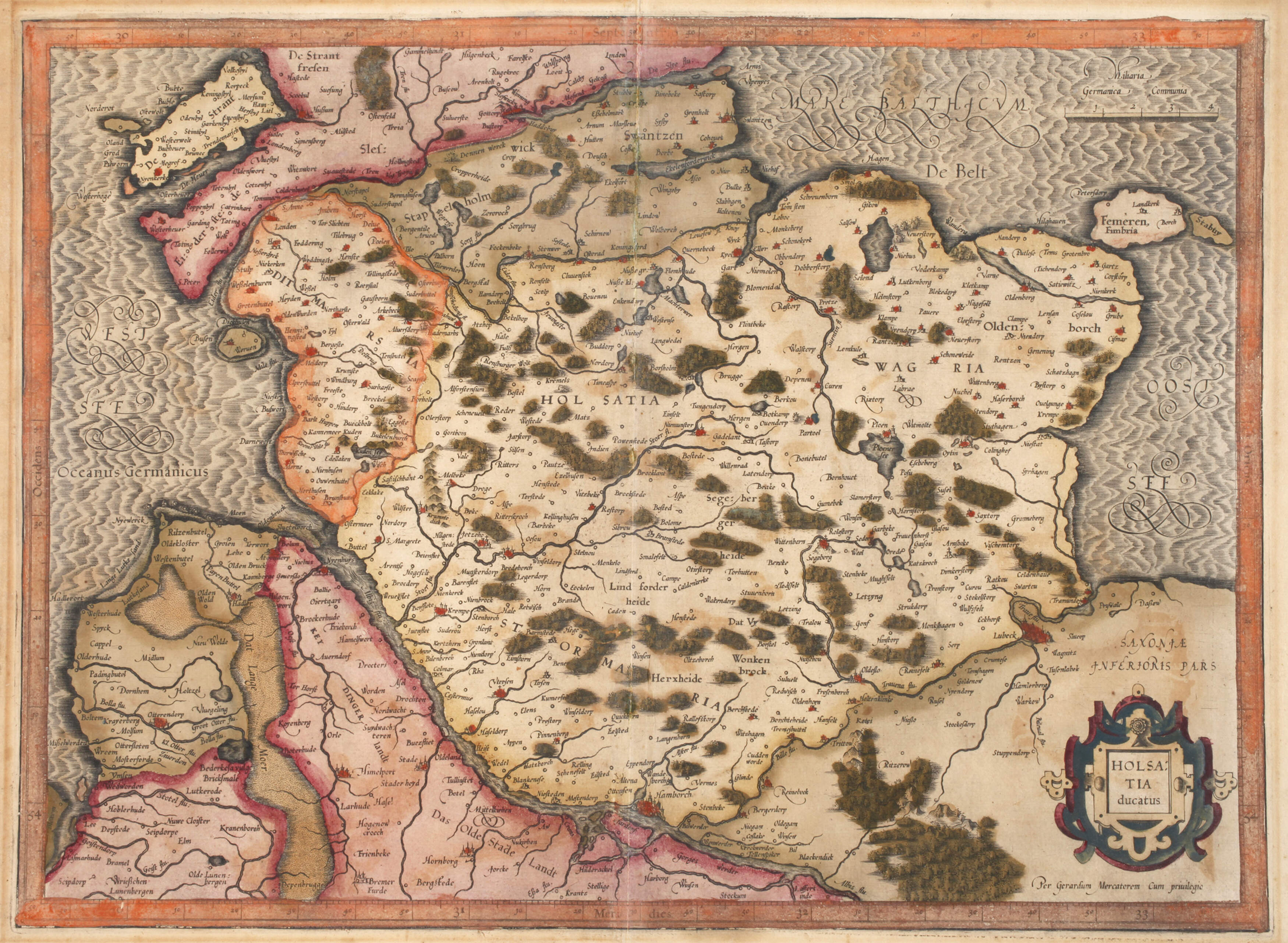 Gerhard Mercator, 'Holsatiae Ducatus''