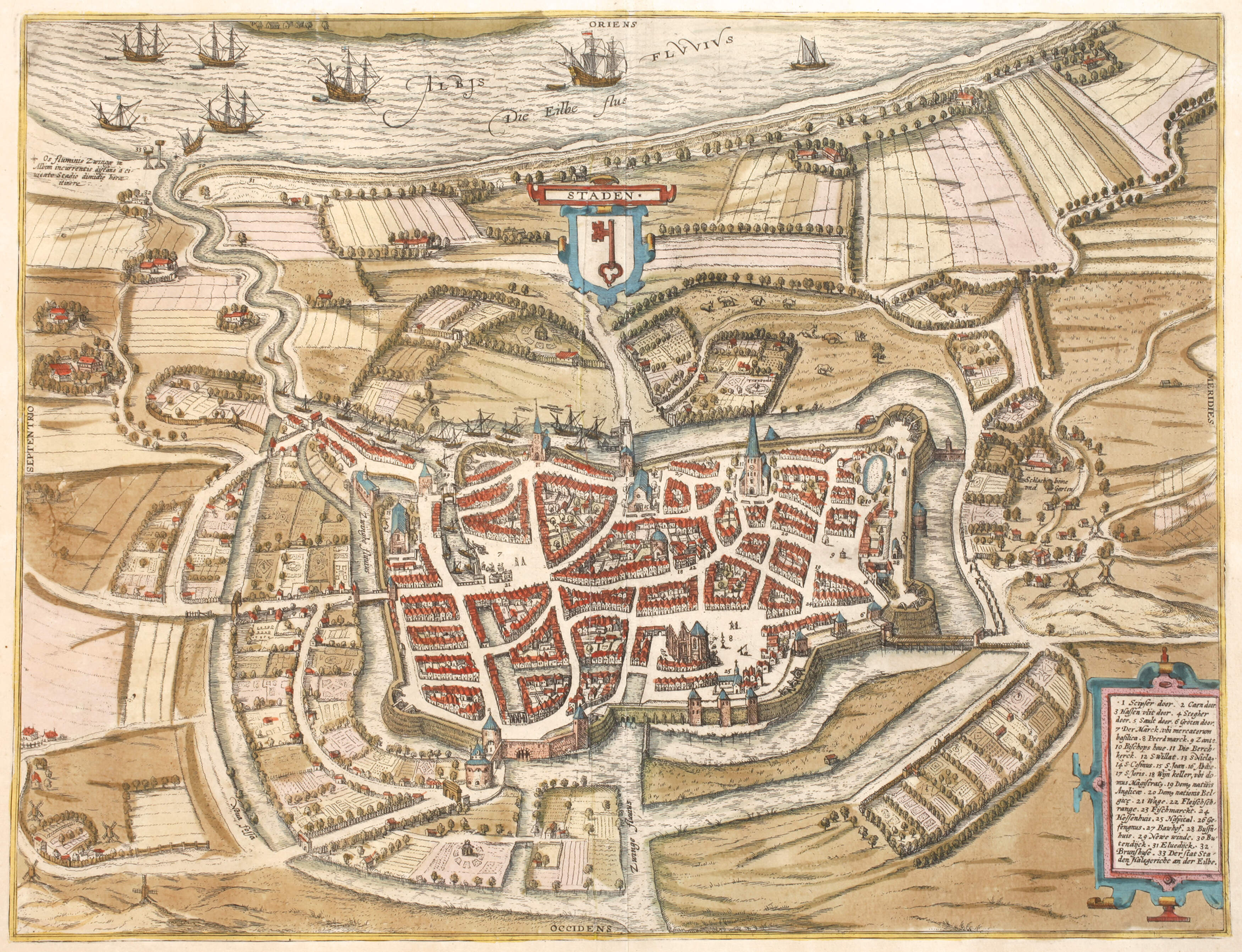 Braun & Hogenberg, Ansicht Stade
