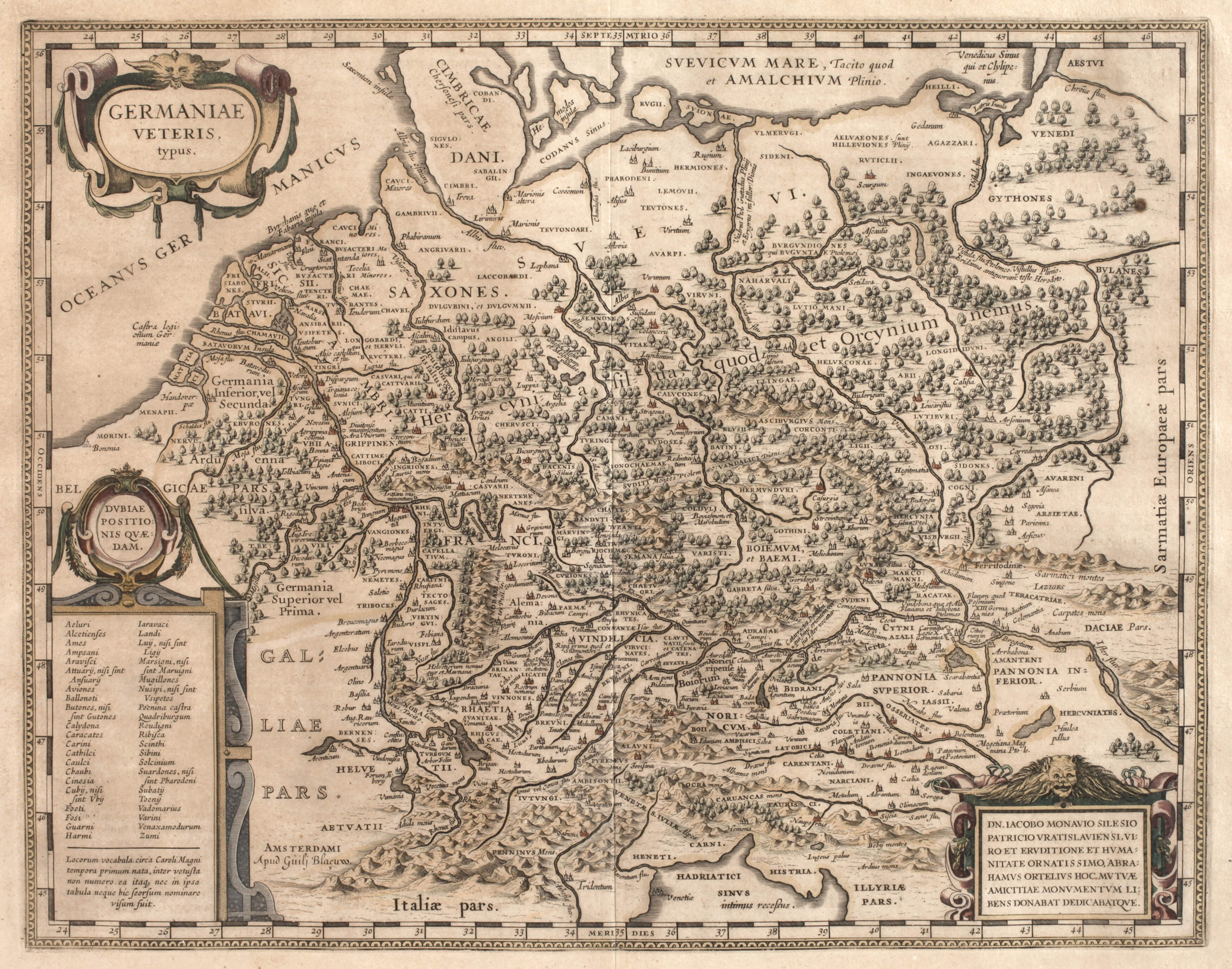 Johannes Janssonius, Karte Mitteleuropa