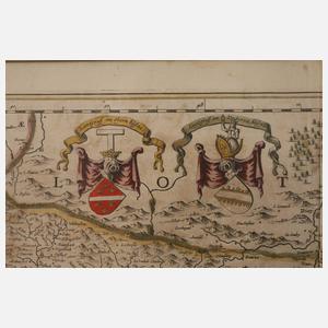 Johannes Janssonius, Karte Rheinverlauf