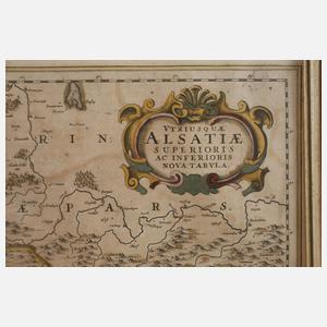 Johannes Janssonius, Karte Rheinverlauf