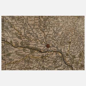 Johannes Janssonius, Karte Rheinverlauf