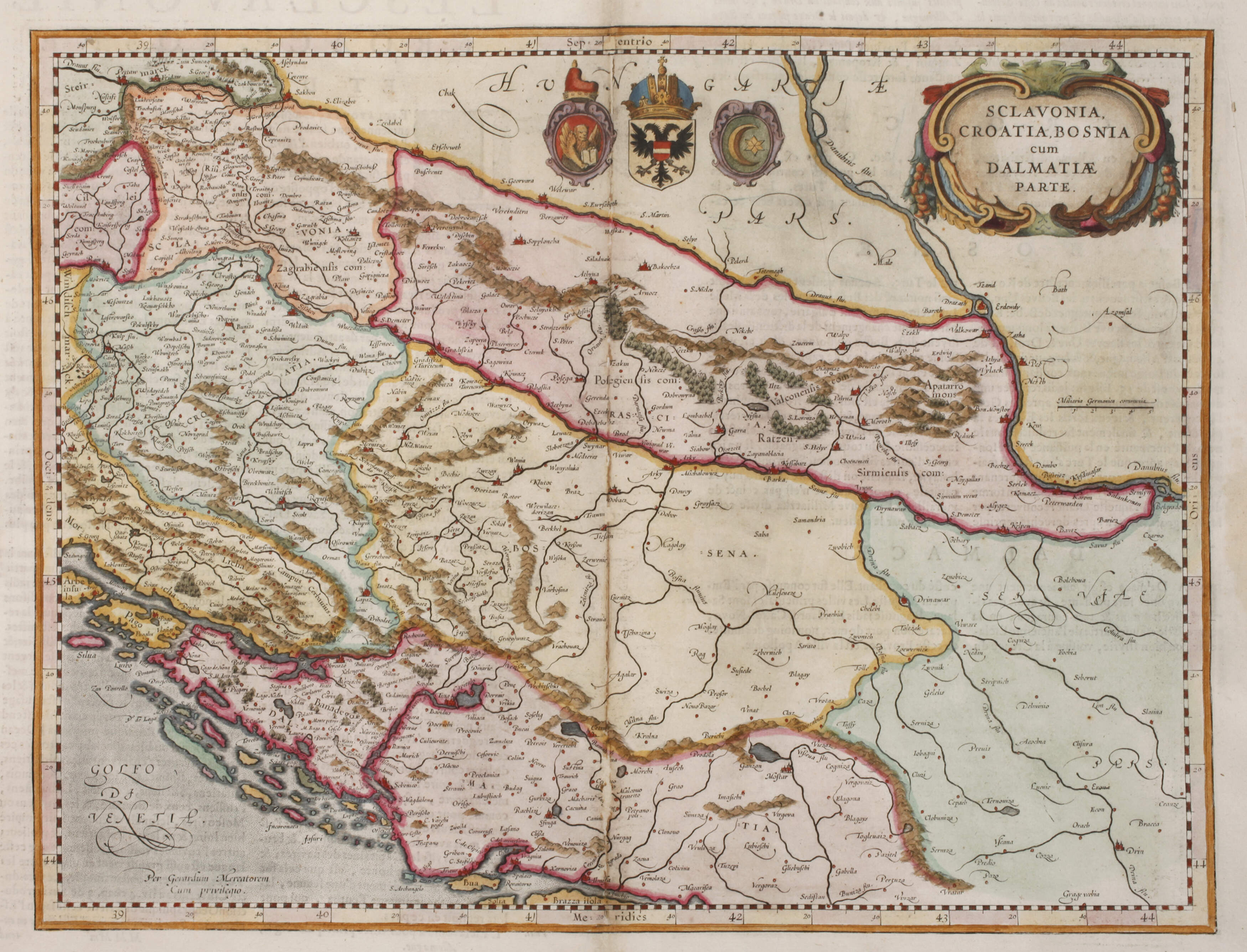 Johannes Janssonius, Karte Kroatien