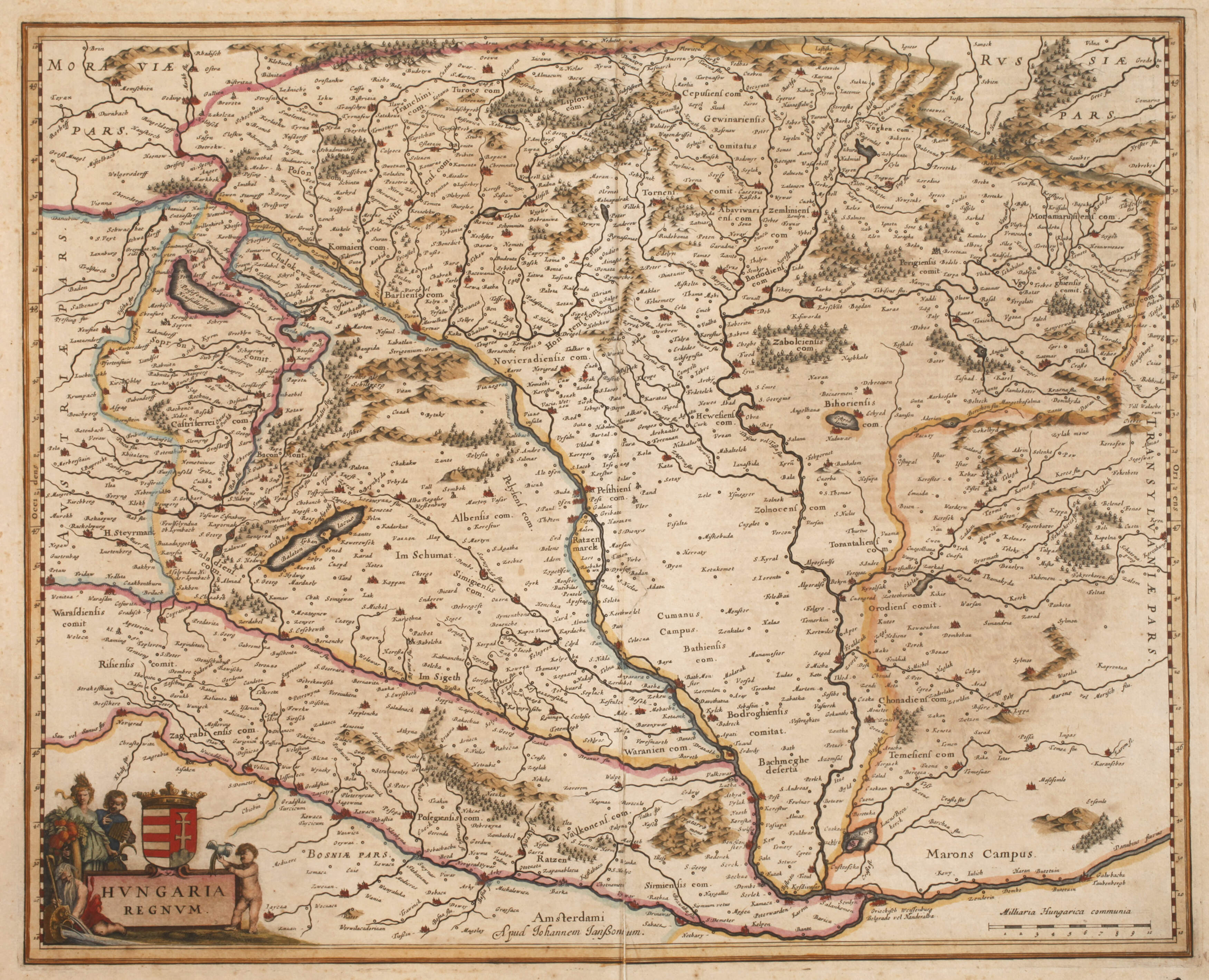 Johannes Janssonius, Karte Ungarn