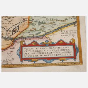 Abraham Ortelius, Karte Ungarn