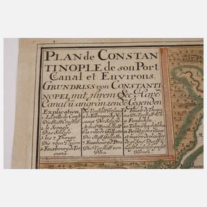 Matthäus Seutter, Karte Konstantinopel