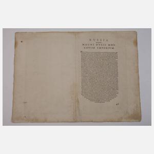 Abraham Ortelius, Karte Russland