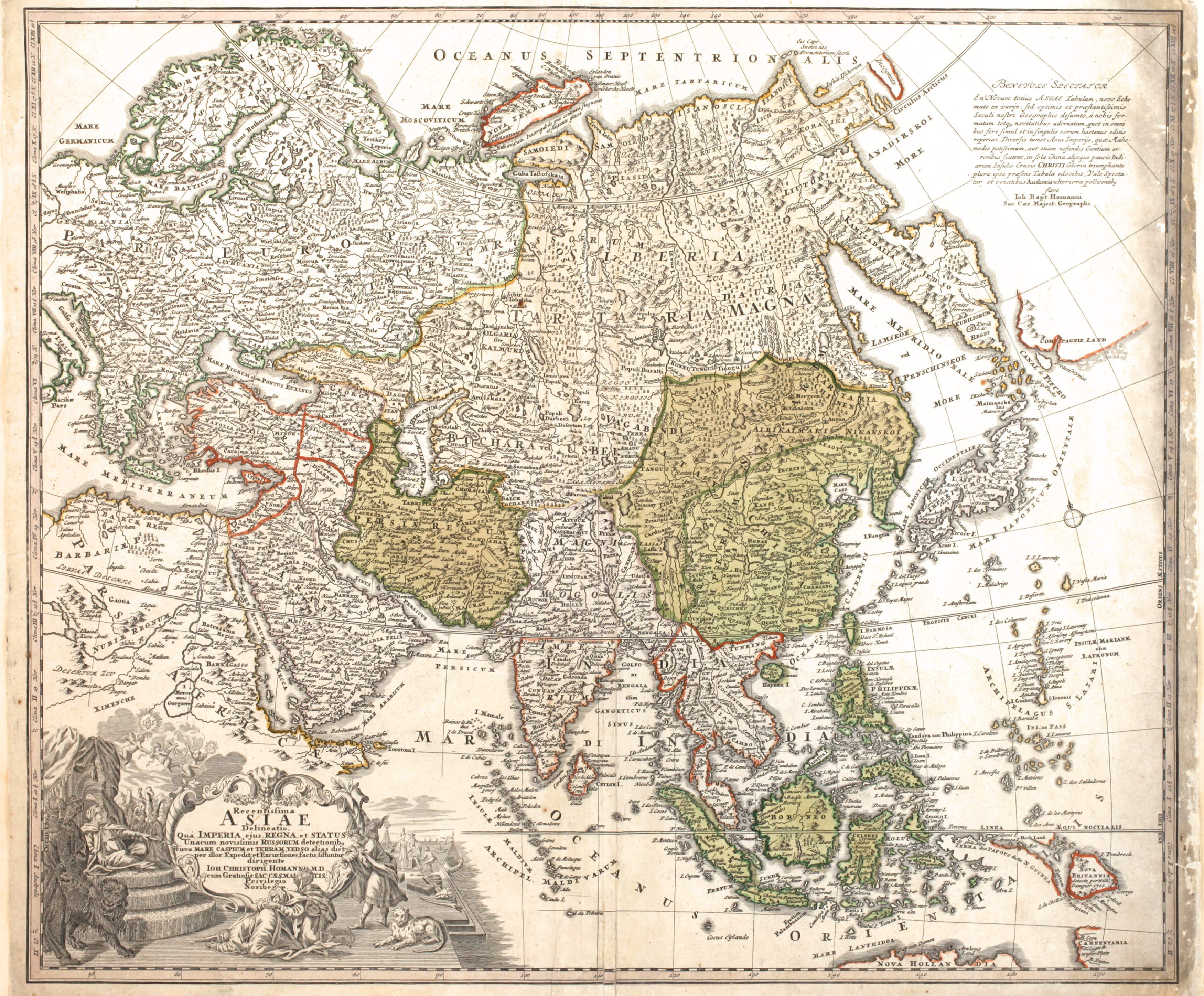 Johann Christoph Homann, Karte Asien
