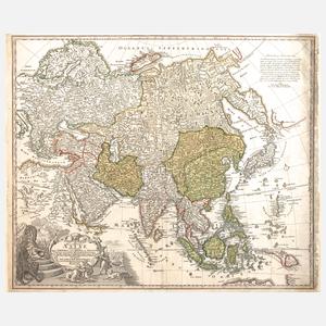 Johann Christoph Homann, Karte Asien