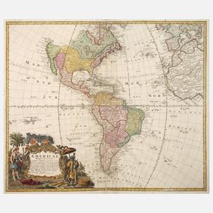 Homanns Erben, Amerikakarte