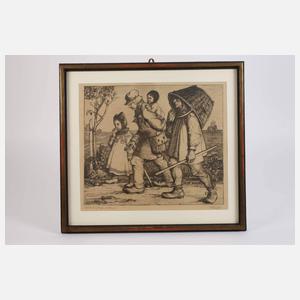 Rudolf Schiestl, "Auf der Landstraße"