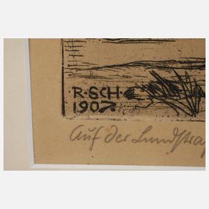 Rudolf Schiestl, "Auf der Landstraße"